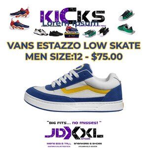 VANS ESTAZZO LOW SKATE MENS SIZE: 12
